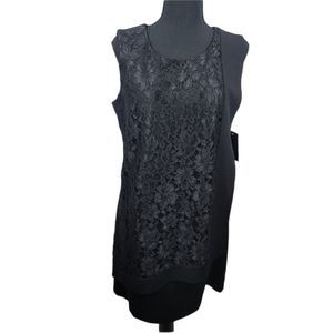 ⭐️NWT Enfocus Black Lace Sleeveless Dress Sz 14